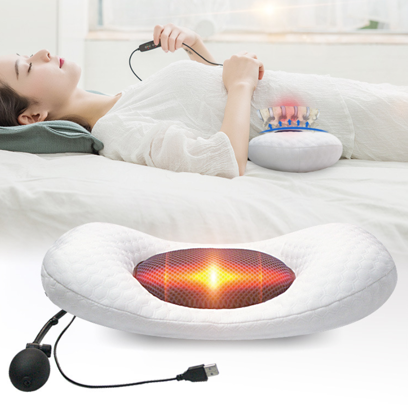 Inflatable heating support cushion for pregnant women