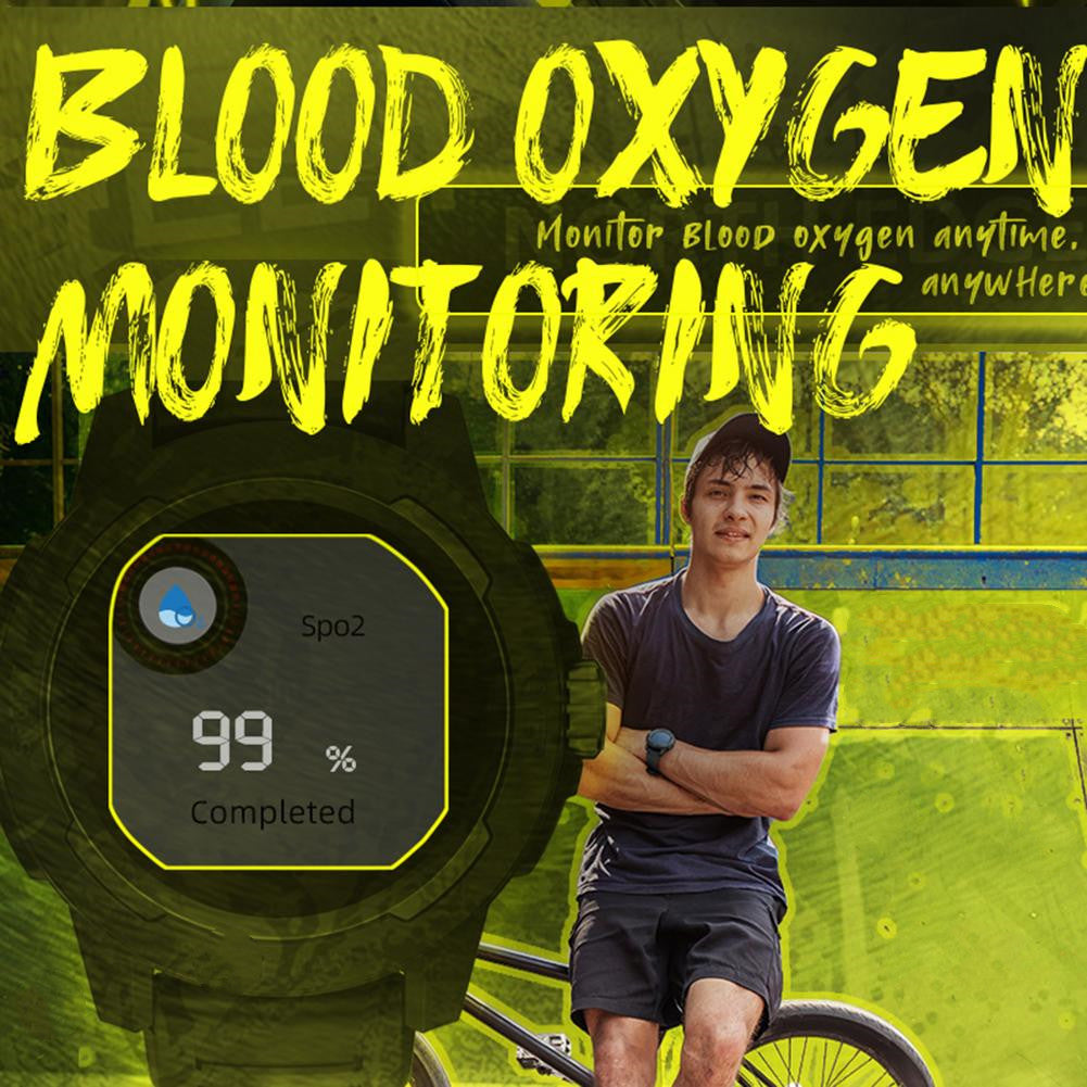 Smart Blood Oxygen & Heart Rate Watch