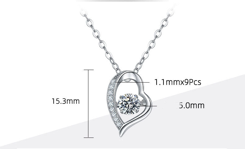 Exclusive Smart Love Moissanite Necklace