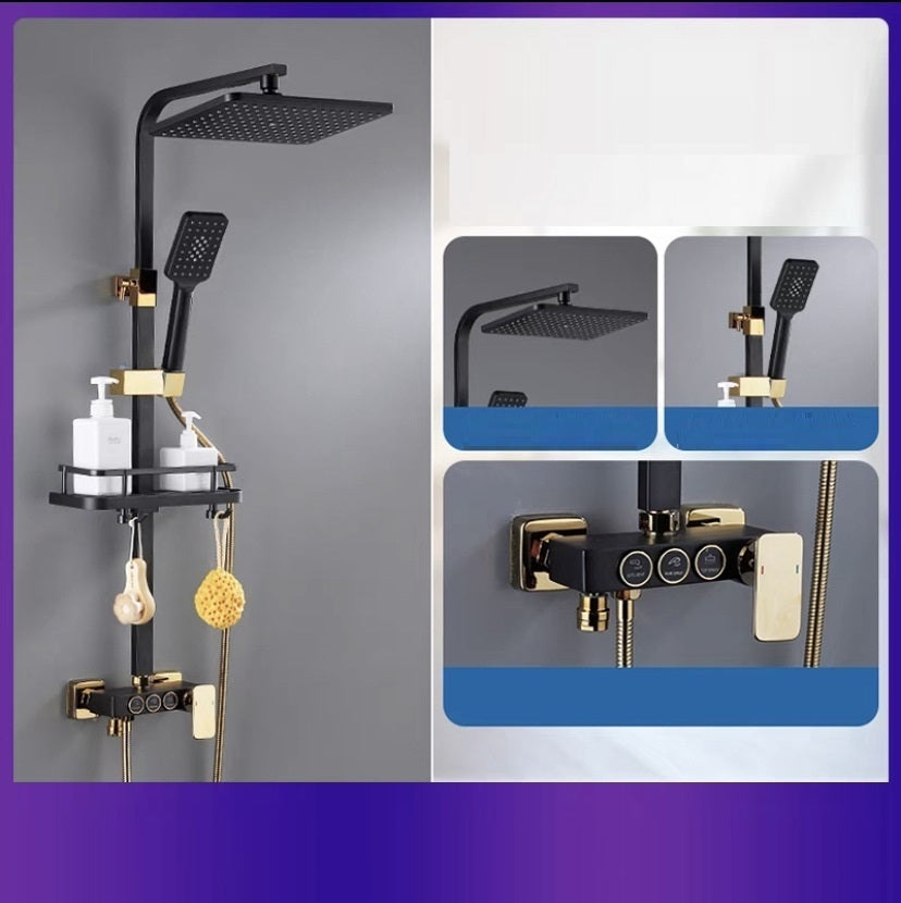 The All-copper Wall-mounted shower pipe