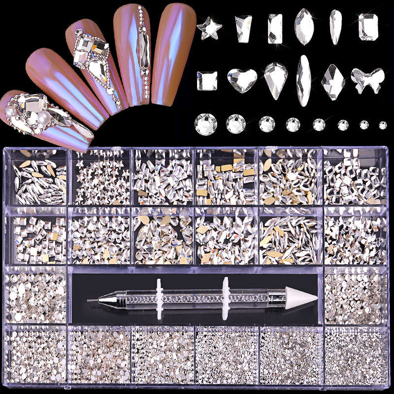 Nail Rhinestone Jewelry Set