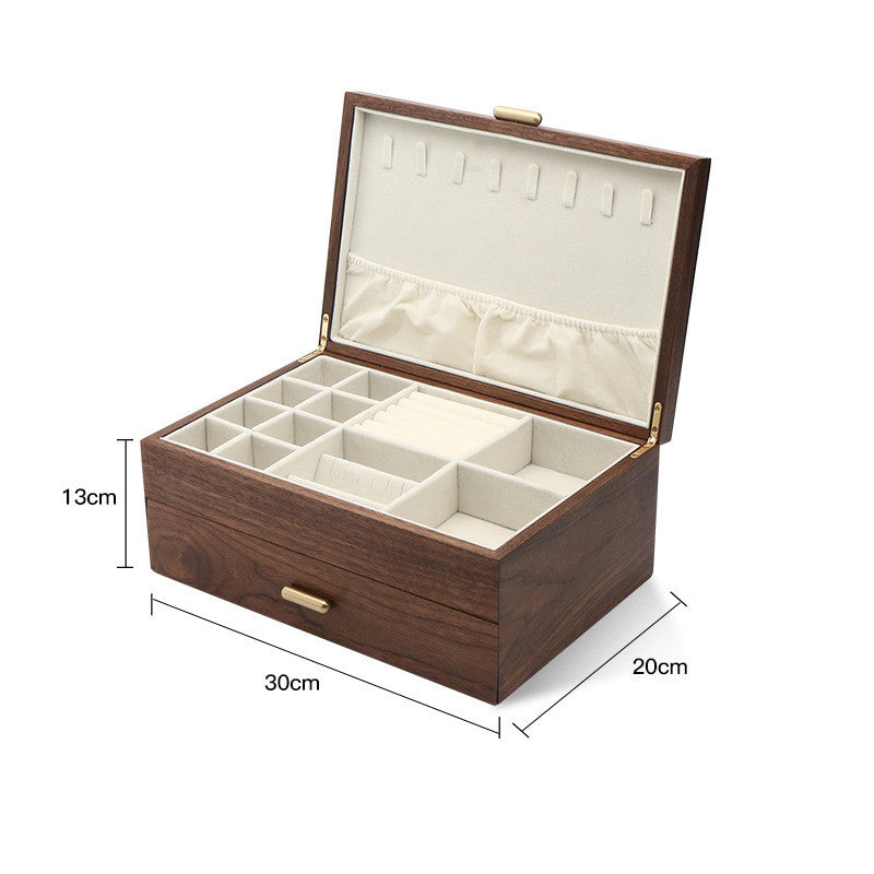 Luxury Black Walnut Jewelry Box