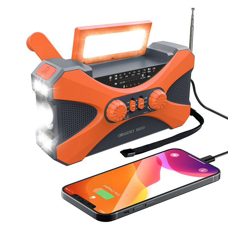 3 In 1 Portable radio, light, usb charger