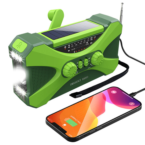 3 In 1 Portable radio, light, usb charger