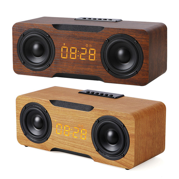 The Wooden Clock Bluetooth Speaker