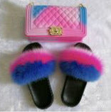 Plush Slippers & Jelly Bag Set