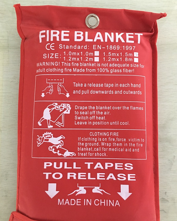 Emergency Fiberglass Fire Blanket