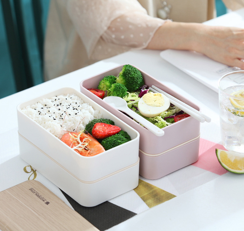 Japanese bento double separated lunch box