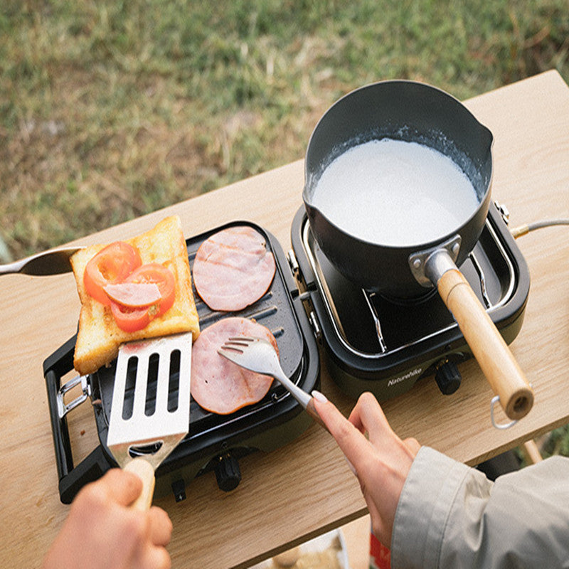 Double Fire Folding Gas Camping Stove