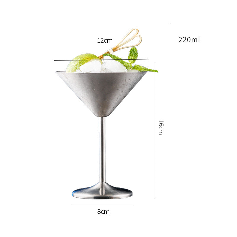Stainless Steel Cocktail Glass Goblet