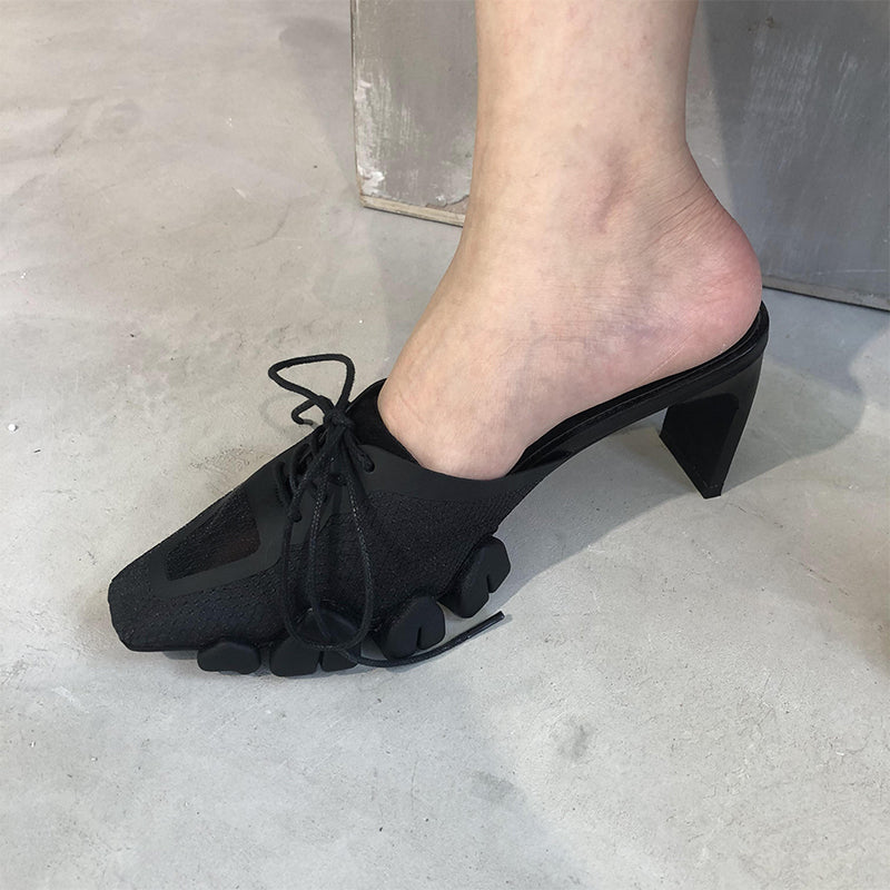 The Women's high heel slippers