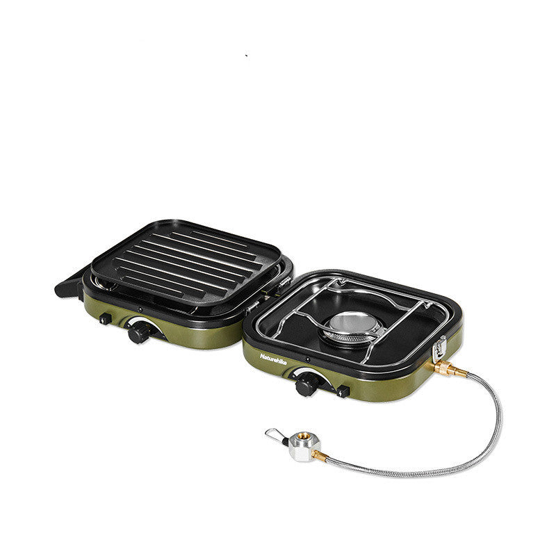 Double Fire Folding Gas Camping Stove