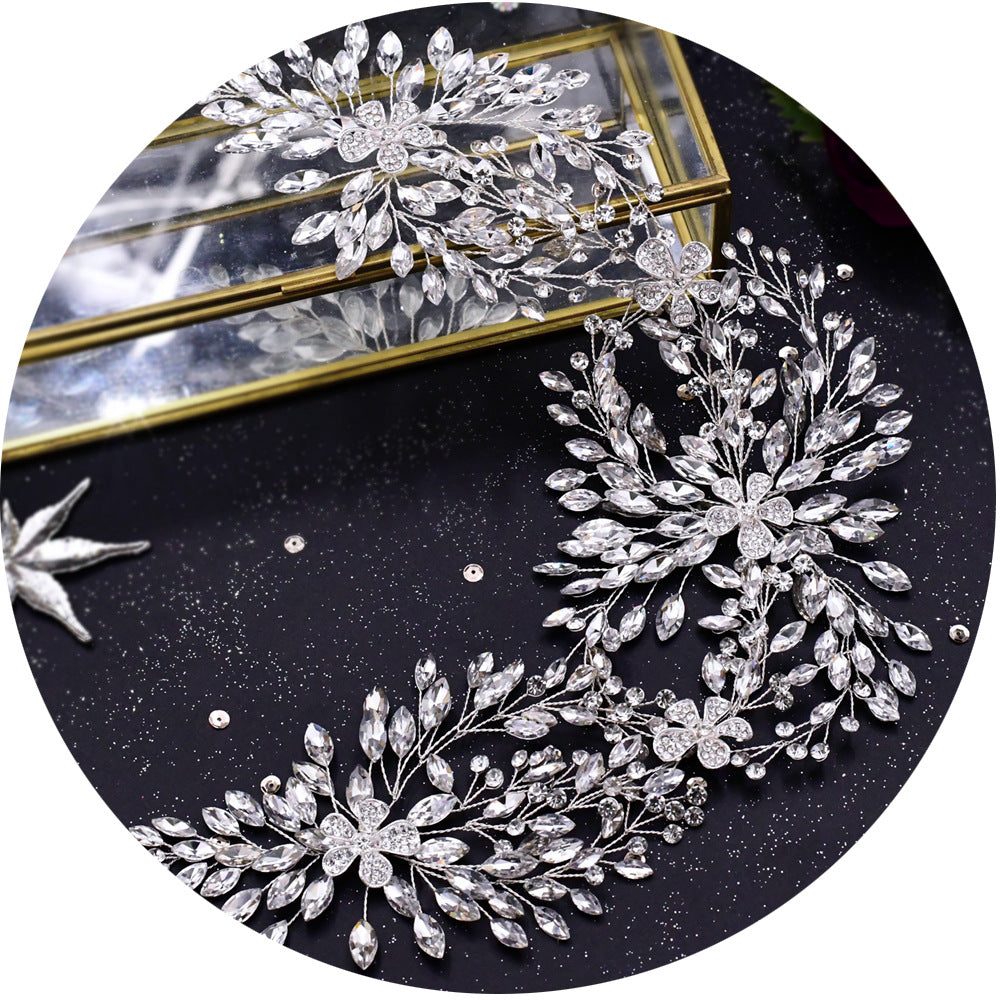 Rhinestone Alloy Flower Headband