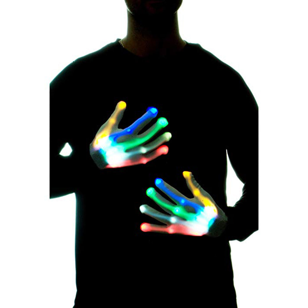 Chic LED Light Up Skeleton Hand Gloves