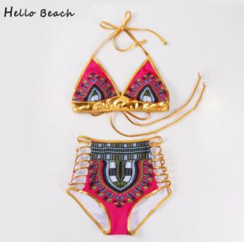 Bandage bodysuit African Style Swimwear