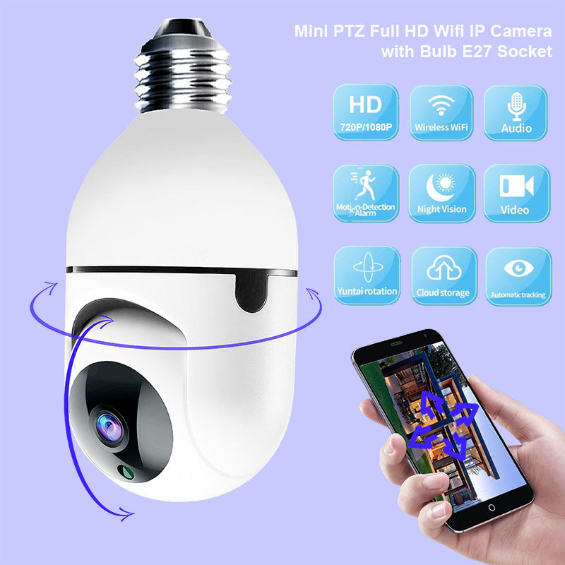 Bulb WIFI Home Security Camera