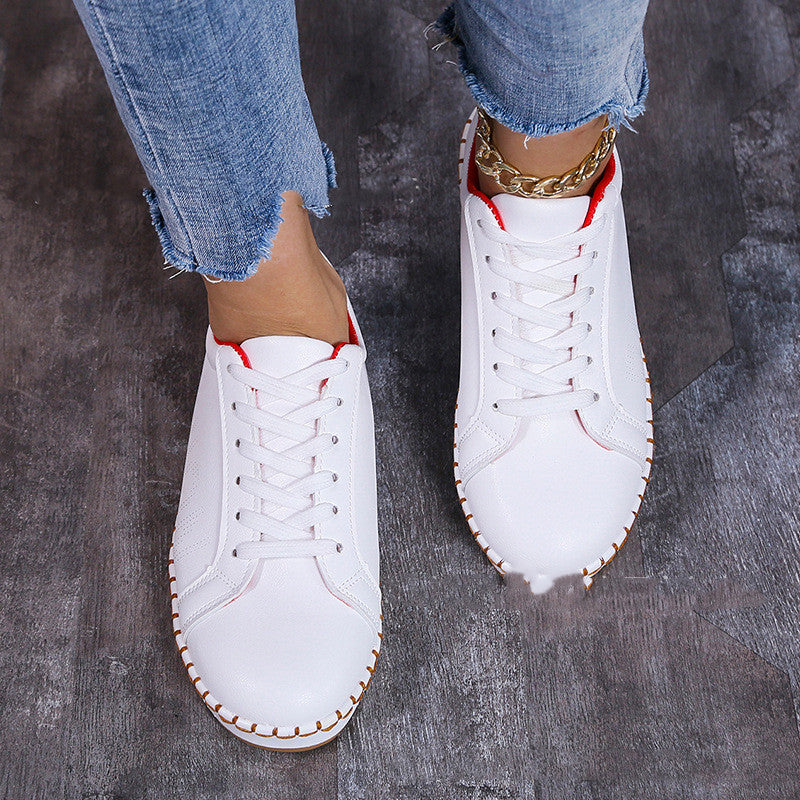 Casual Hollow Lace-up Flat Shoes