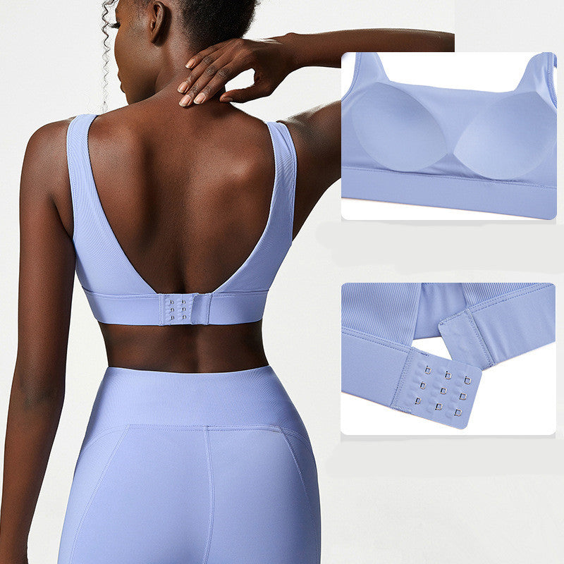 Modern Three-piece Nude Yoga Wear