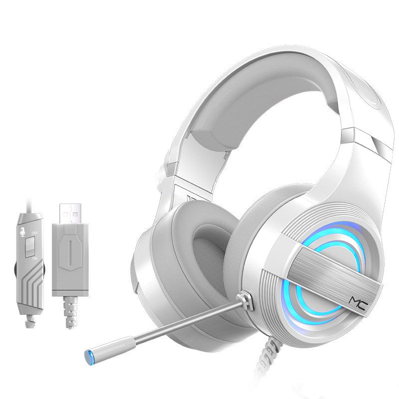 Head-mounted wired Bluetooth gaming headset