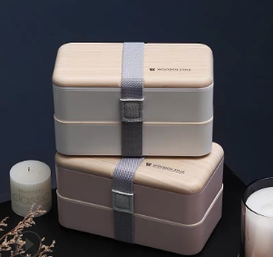 Japanese bento double separated lunch box