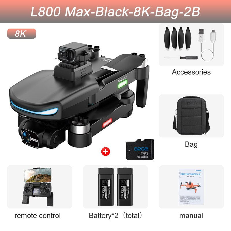 Professional 3-axis Anti-shake Foldable Quadcopter