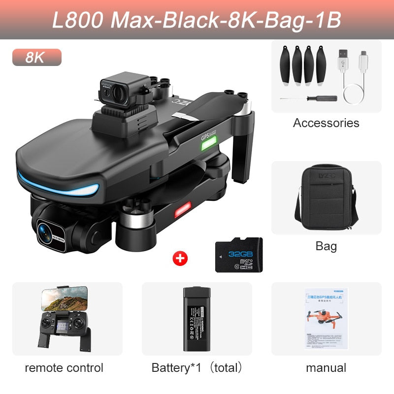 Professional 3-axis Anti-shake Foldable Quadcopter