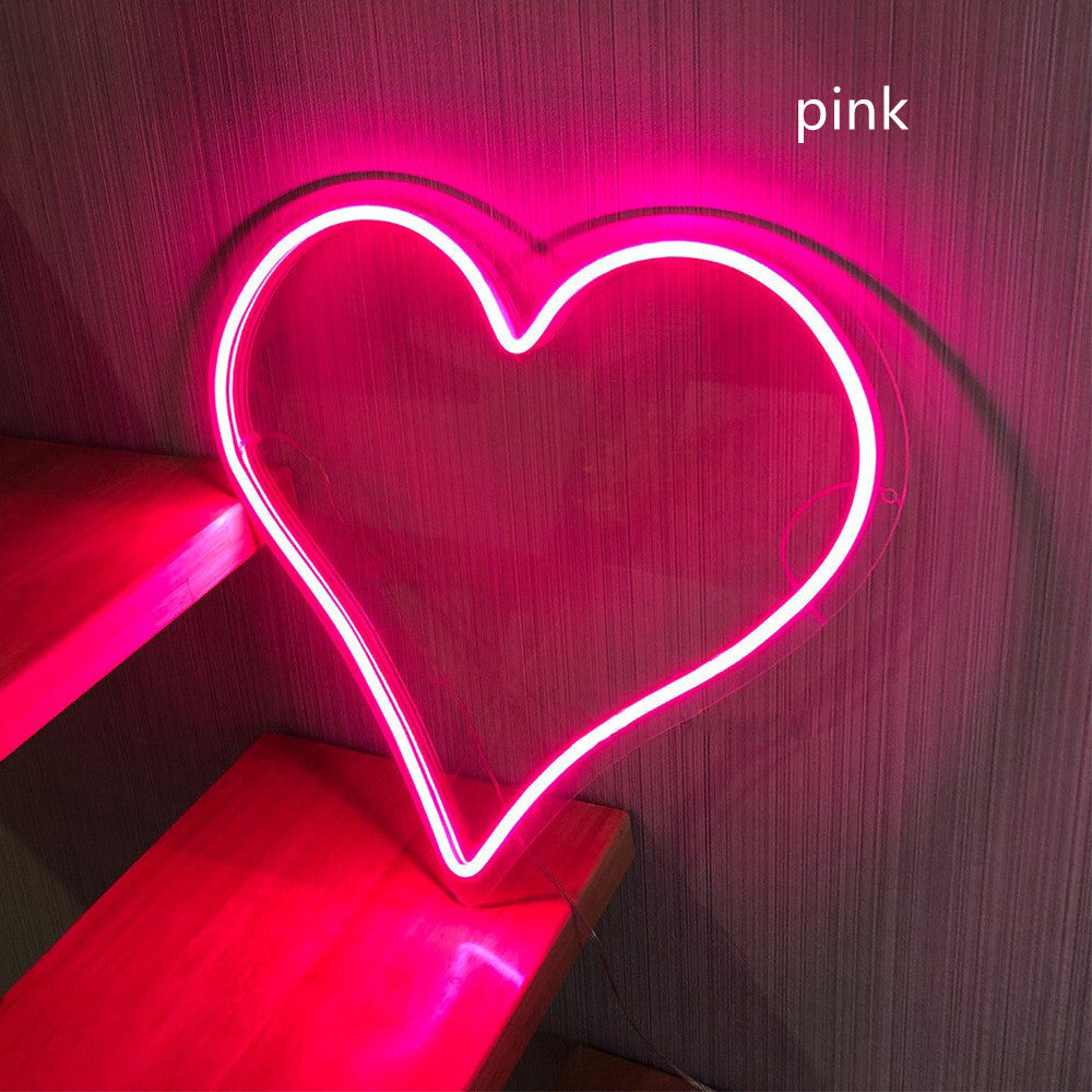 The Love Shape Neon Lamp