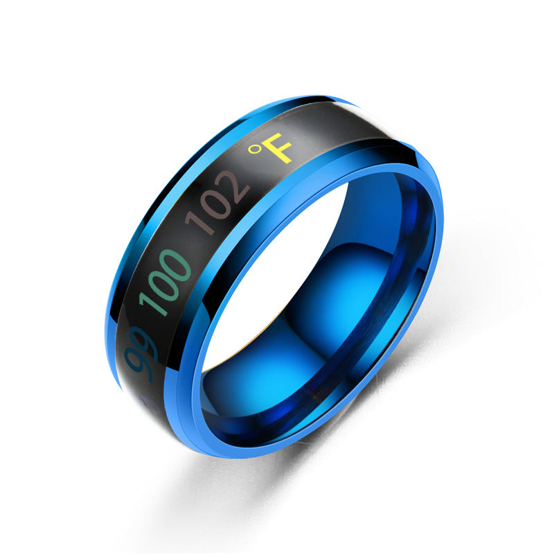 Fahrenheit Temperature Mood Couple Ring