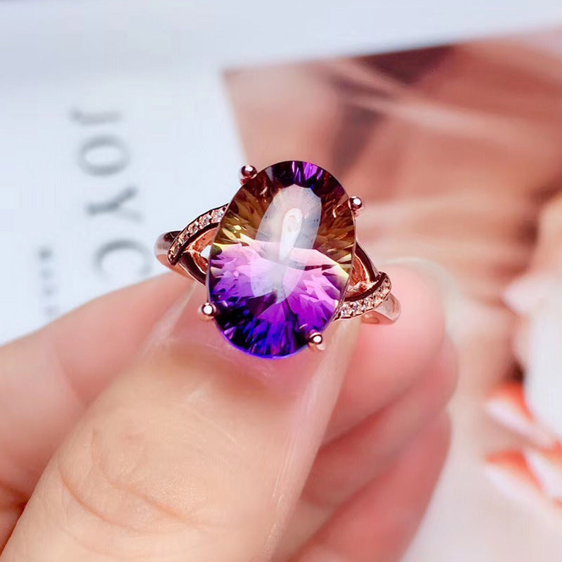 Lively Millennial Amethyst Ring