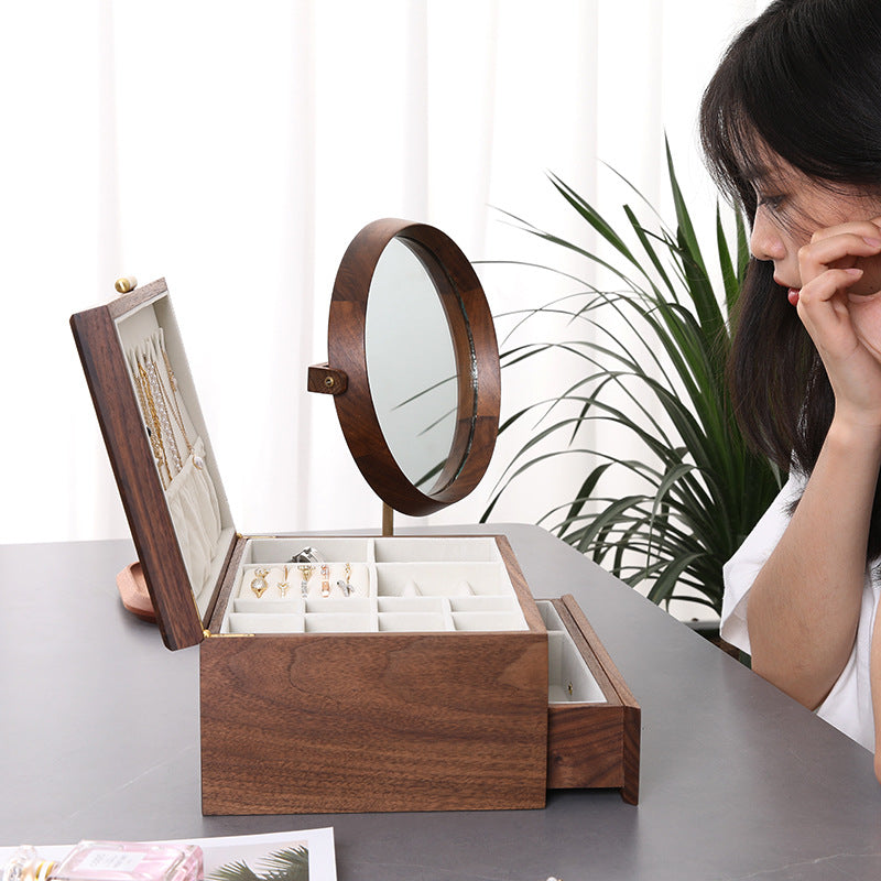 Luxury Black Walnut Jewelry Box