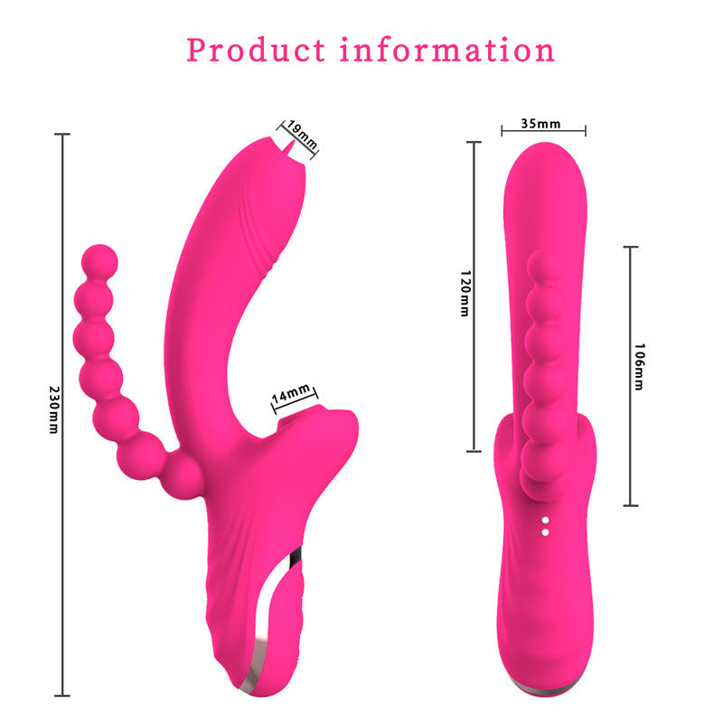 3-in-1 Stimulating Vibrating Silicone Toy