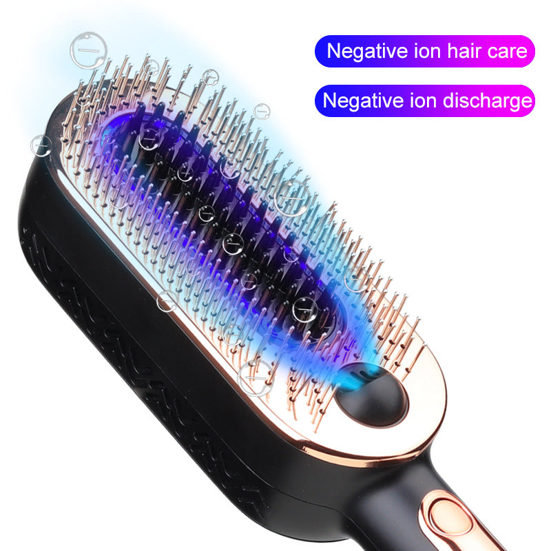 Negative Ion Blue Straight Hair Cold Ice Comb