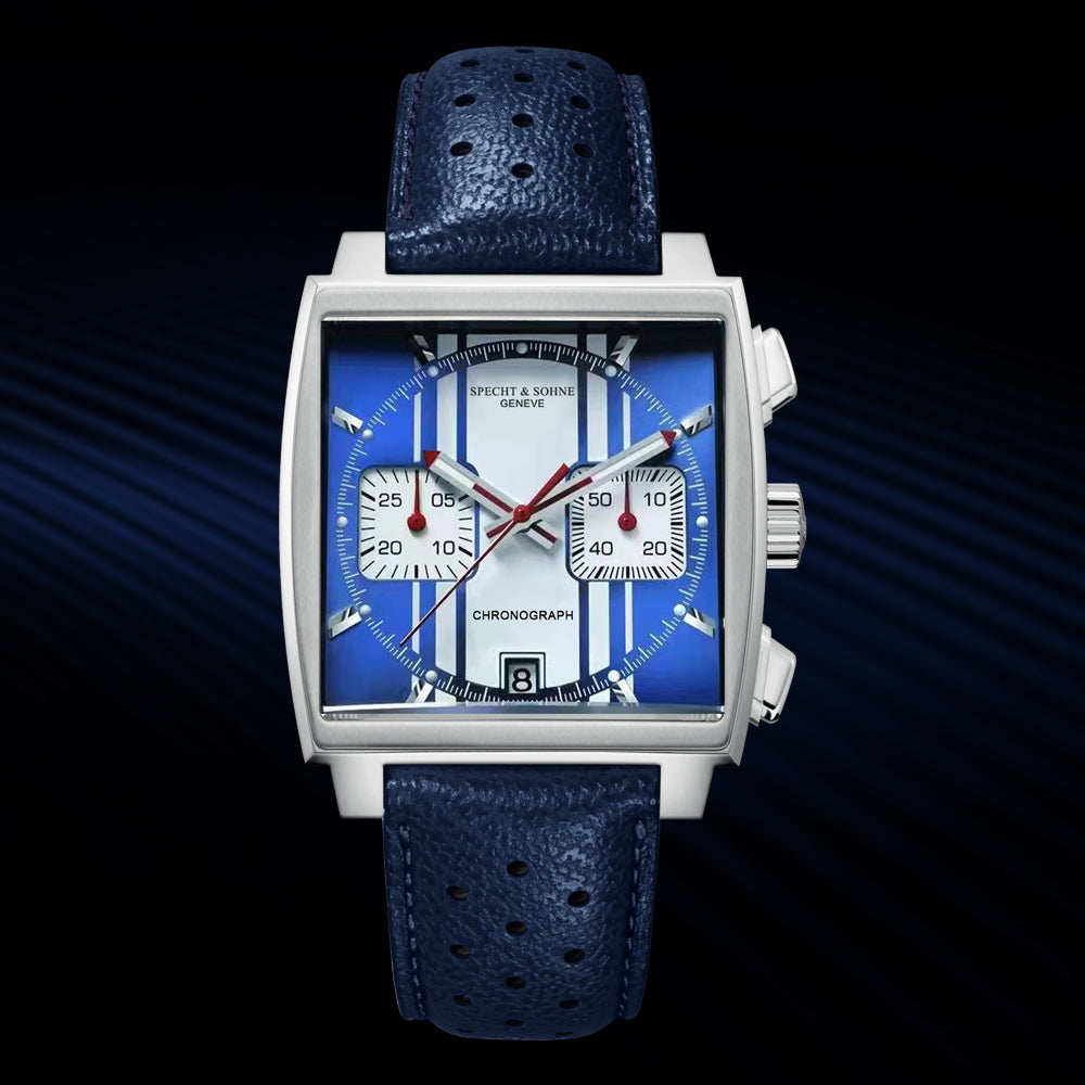 Trendy Rectangular Multifunction Motorcycle Watch