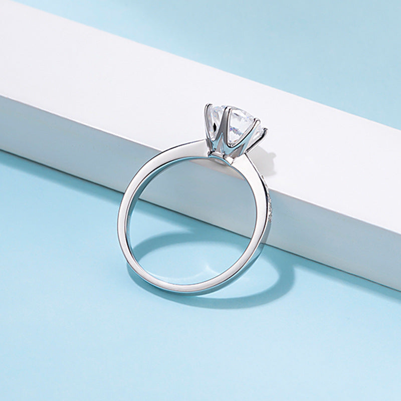 925 Silver Smart 2.0 Carat Moissanite Ring