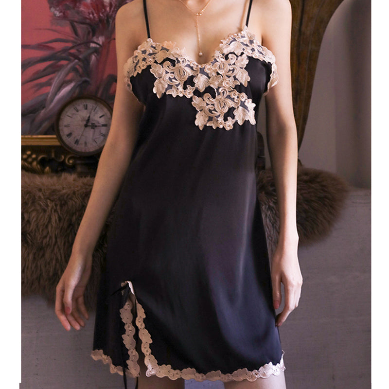 Luxurious Thin Lace Suspender Nightdress