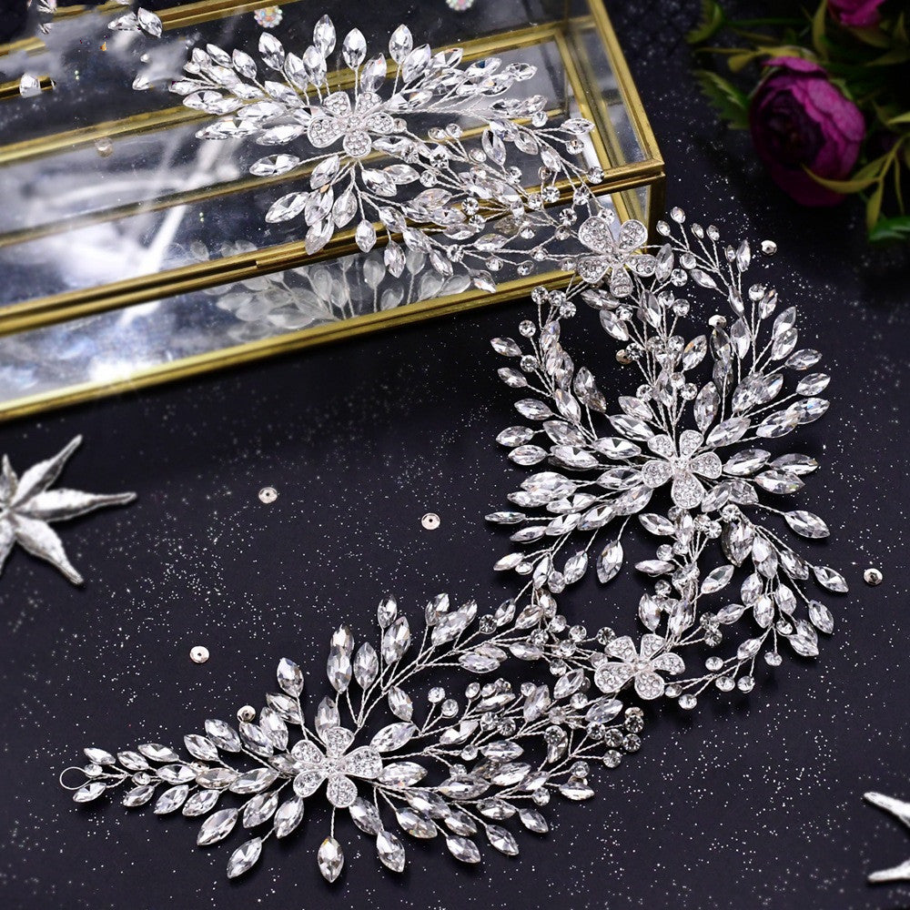 Rhinestone Alloy Flower Headband