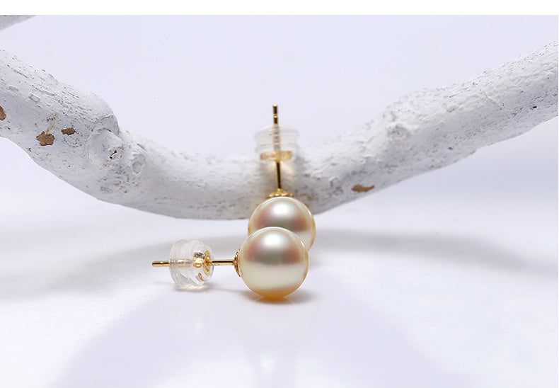 Seawater Pearl Stud Earrings