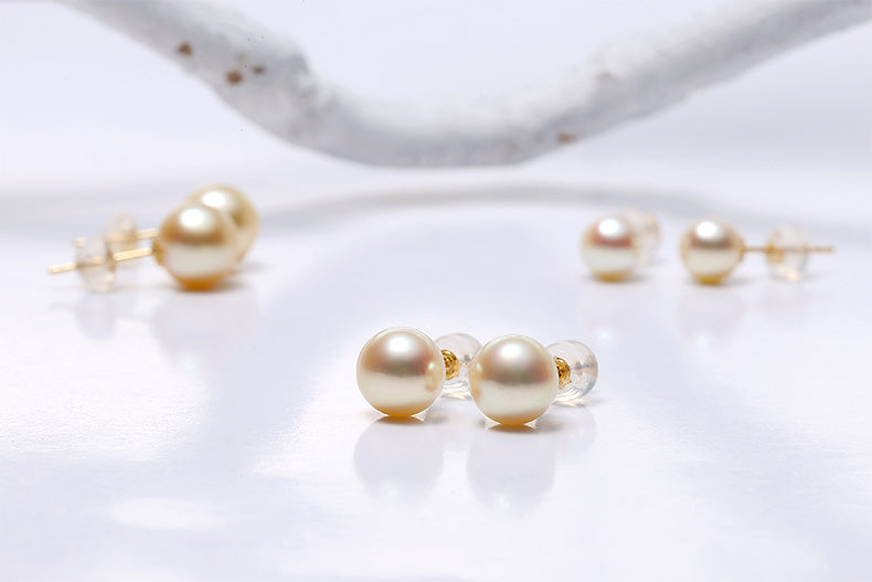 Seawater Pearl Stud Earrings