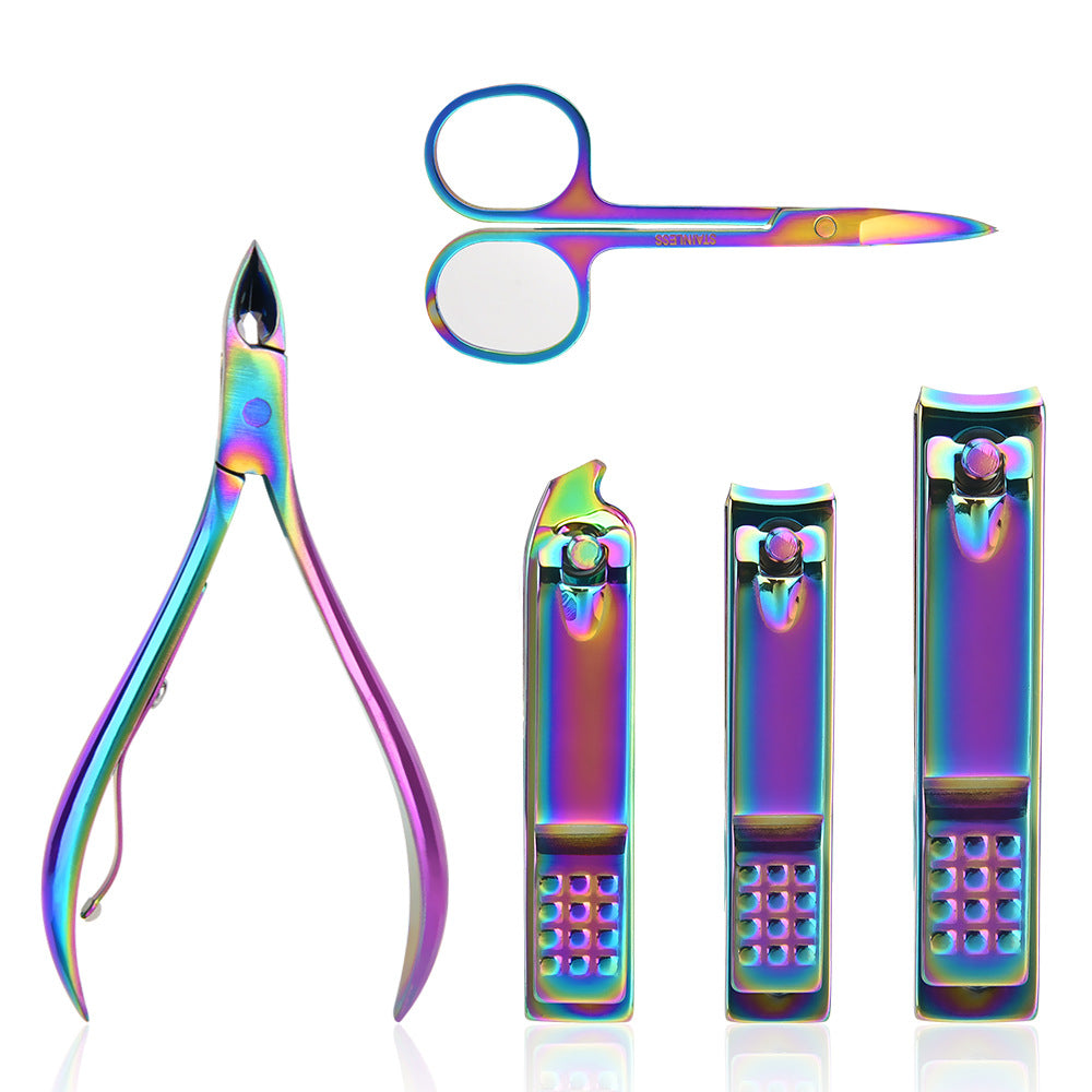 15-piece Colorful Manicure Tool Set