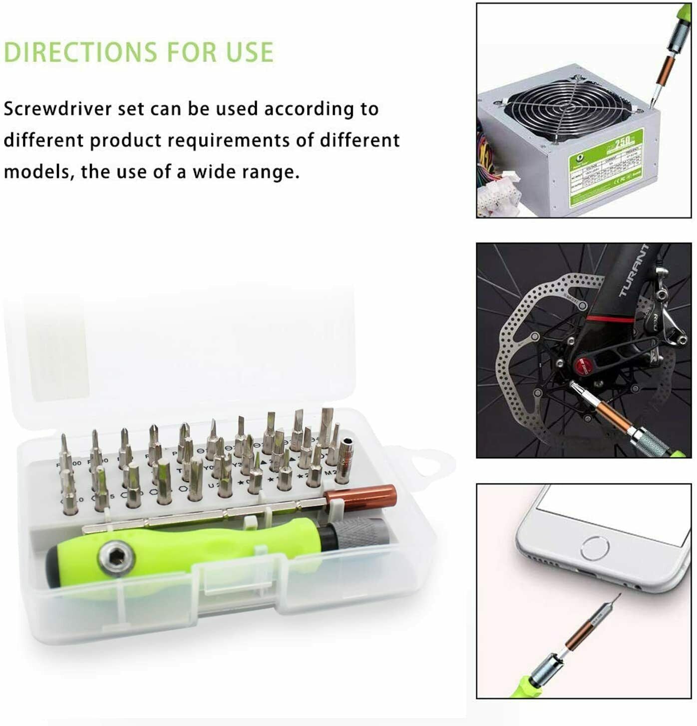 Small Magnetic Screwdriver Professional Set Repair Tool Kit