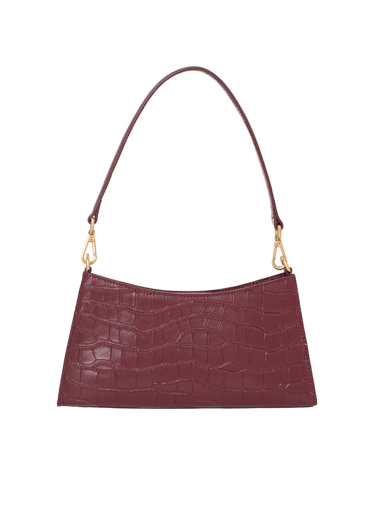 French High-quality Texture Leather Handbag